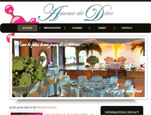 Tablet Screenshot of deco-mariage-paris.com